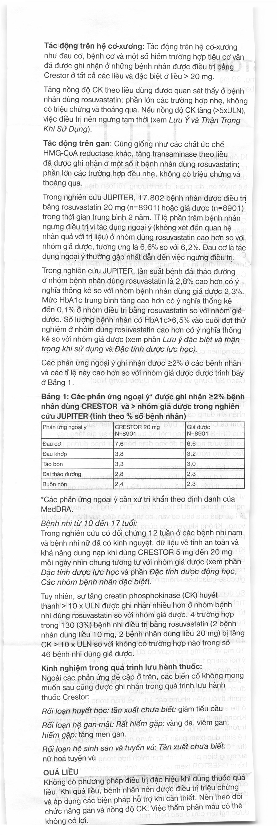 Crestor 5mg trị rối loạn lipid máu